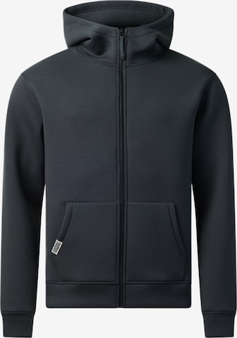 Denim Factory Sweatjacke 'San Diego' in Grün: Vorderseite