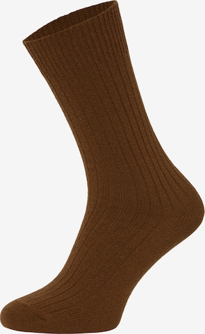 HomeOfSocks Socken 'HOS72' in Braun: Vorderseite