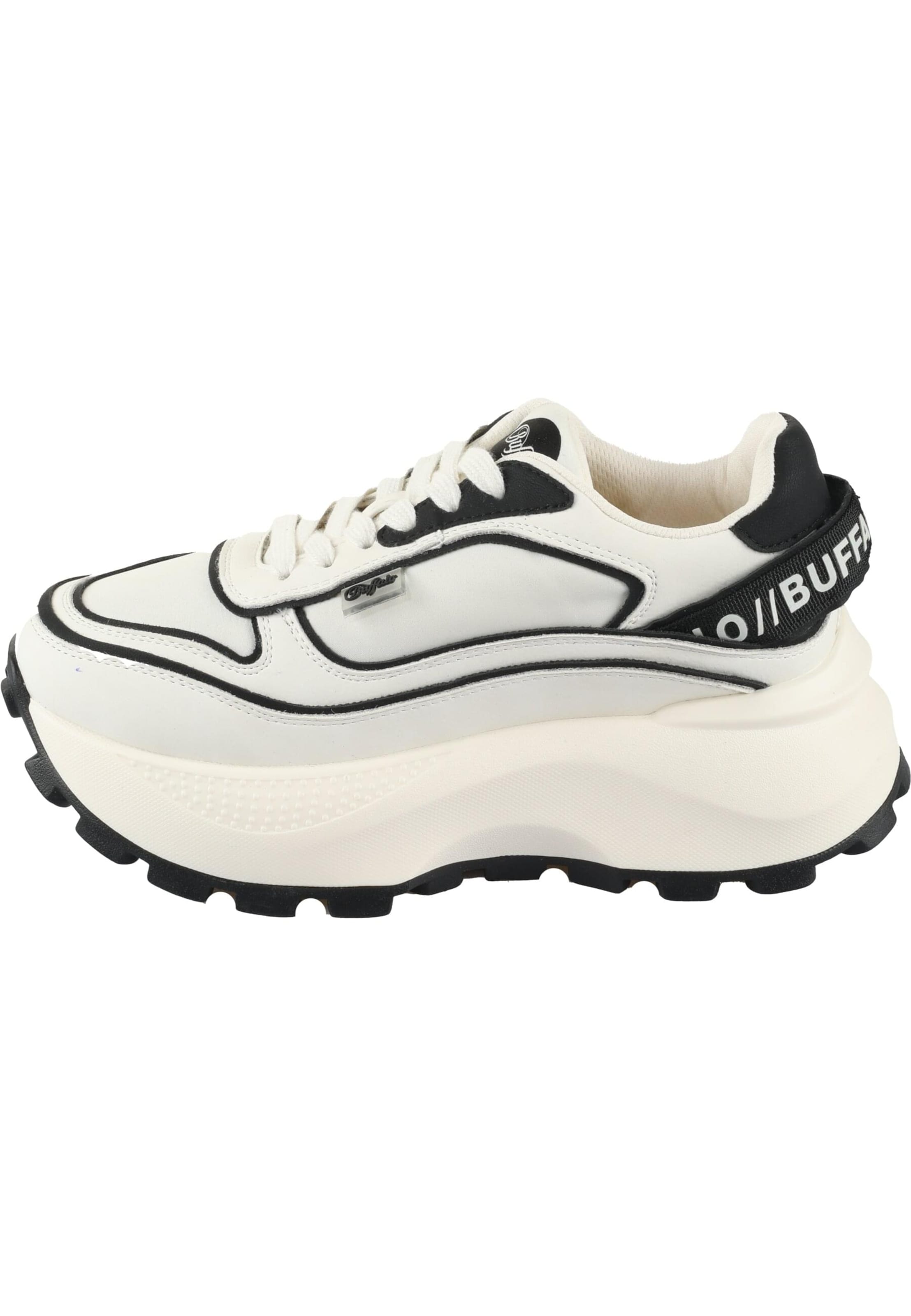 BUFFALO Σνίκερ χαμηλό 'Manhatten One' σε λευκό: μπροστά
