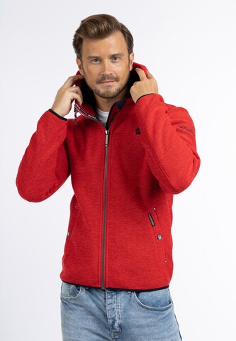 Schmuddelwedda Fleece Jacket 'Philon' in Red: front