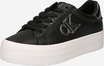 Calvin Klein Jeans Platform trainers in Black: front