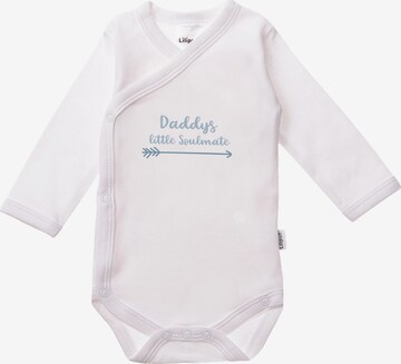 LILIPUT Romper/Bodysuit 'daddys little soulmate' in White
