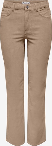 Regular Pantalon 'Emily' ONLY en marron : devant