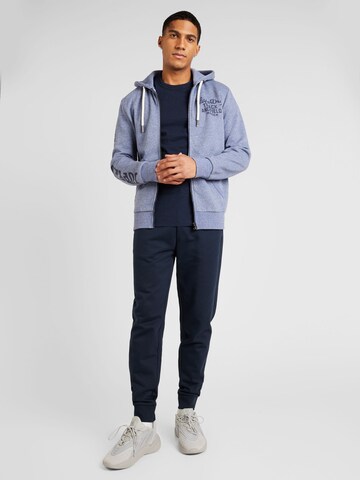 Superdry Zip-Up Hoodie 'Athletic' in Blue