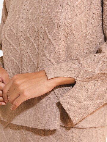 ETAM Schlafshirt 'Blanca' in Beige