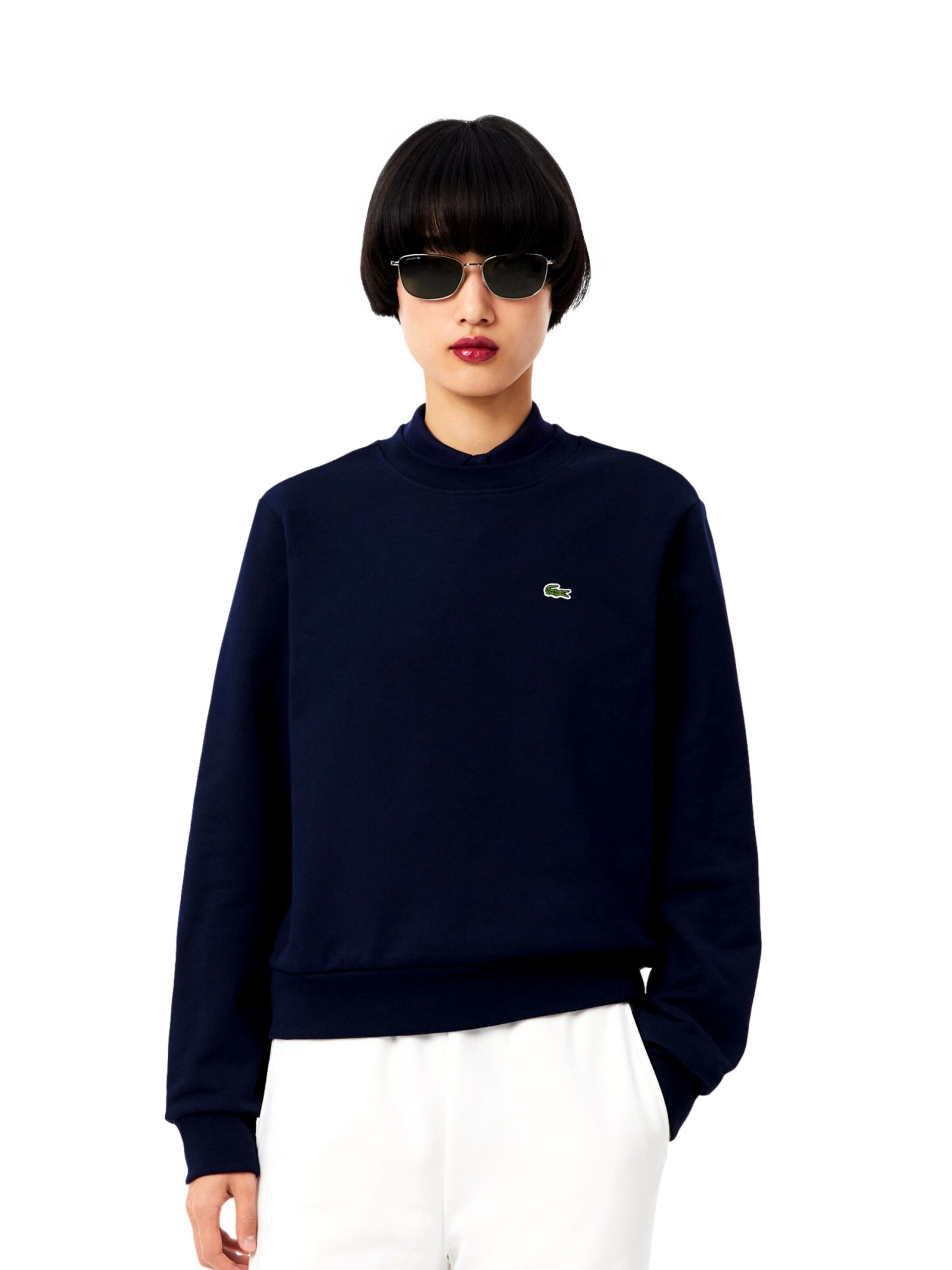 Felpa di LACOSTE in blu: frontale