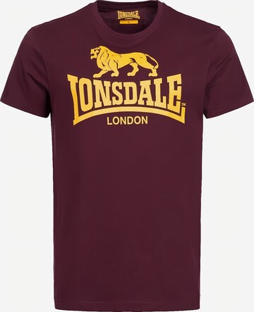 LONSDALE Shirt 'Logo' in Red: front