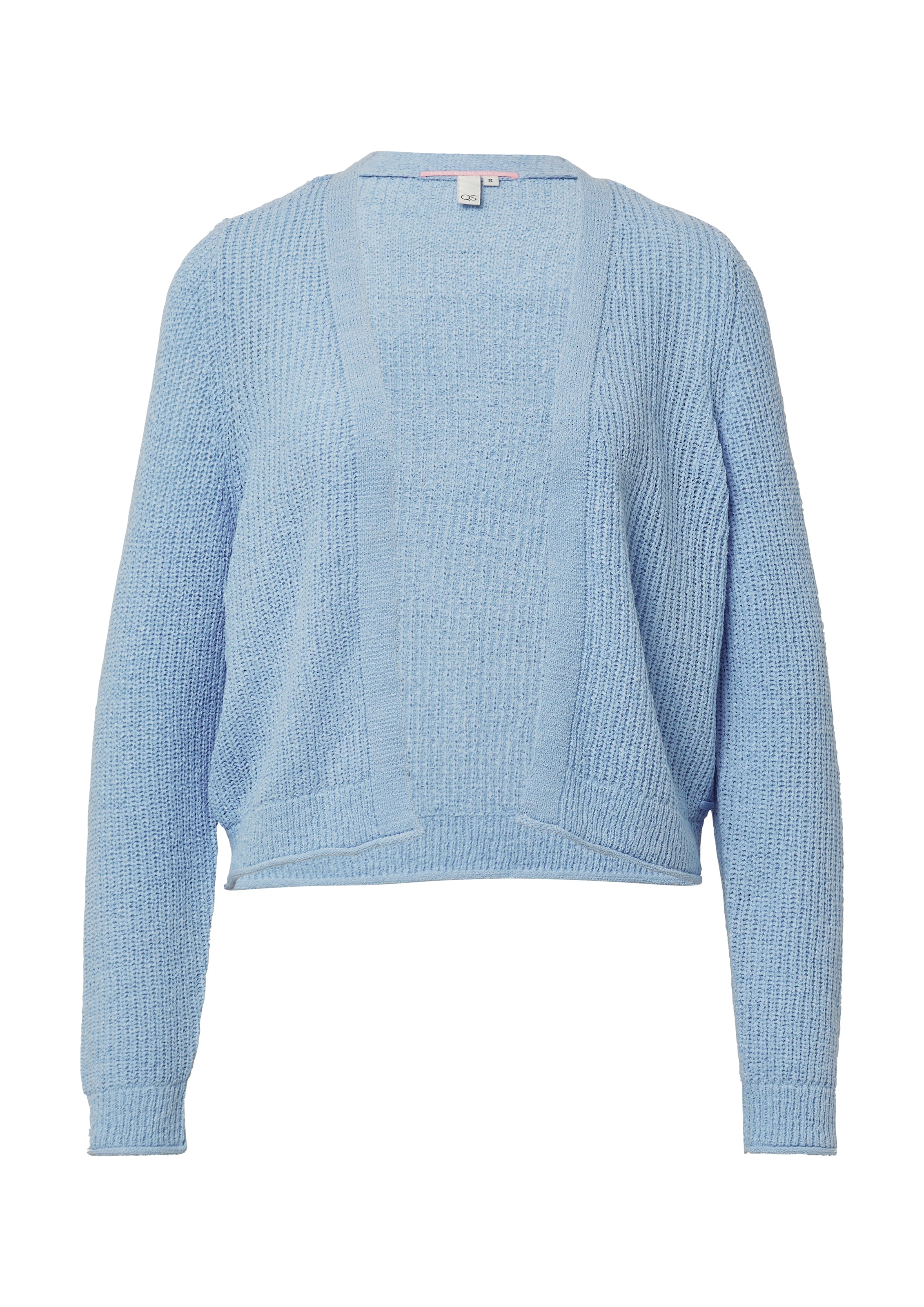 QS Strickjacke in Blau: Vorderseite