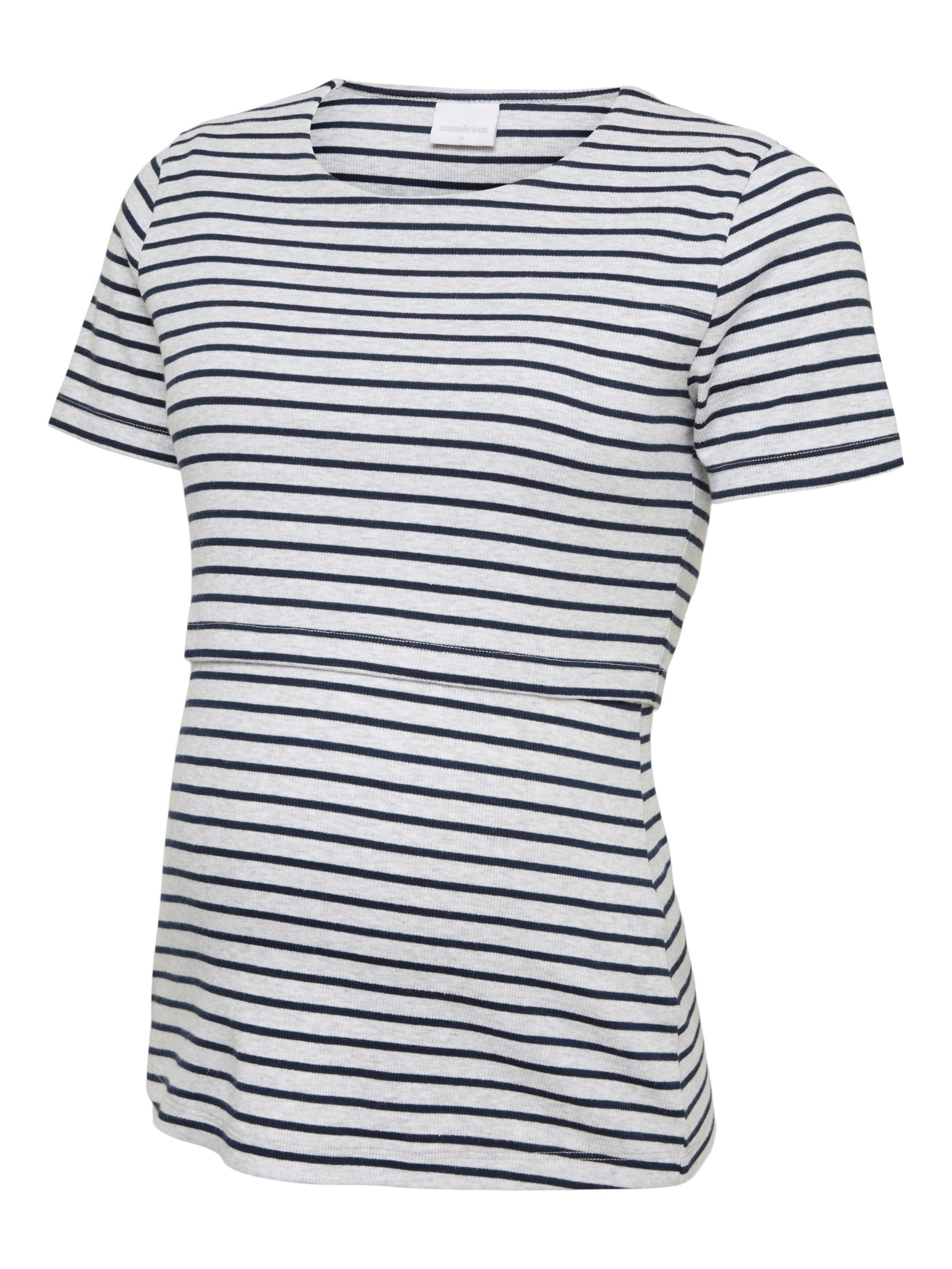 T-shirt 'MLAwa' MAMALICIOUS en gris : devant