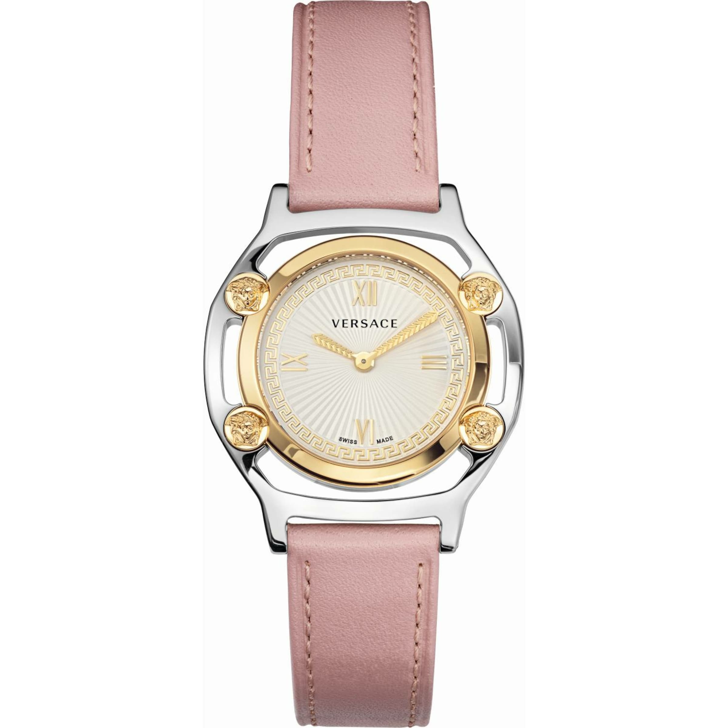 VERSACE Analog watch 'Medusa VEVF002 20 ' in Pink: front