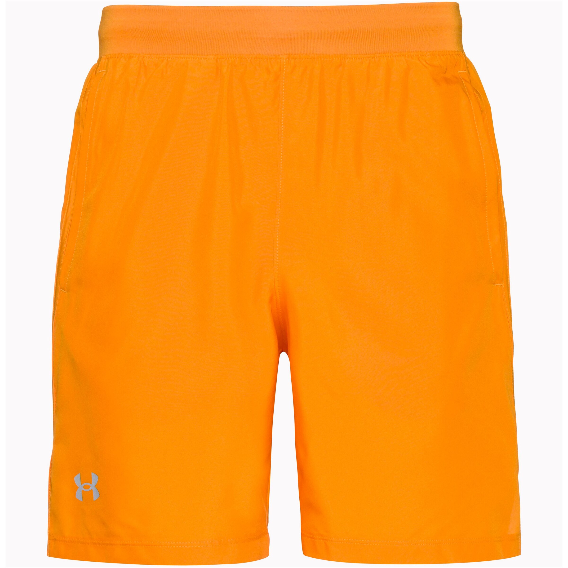 UNDER ARMOUR Workout Pants 'Launch 7' in Orange: front