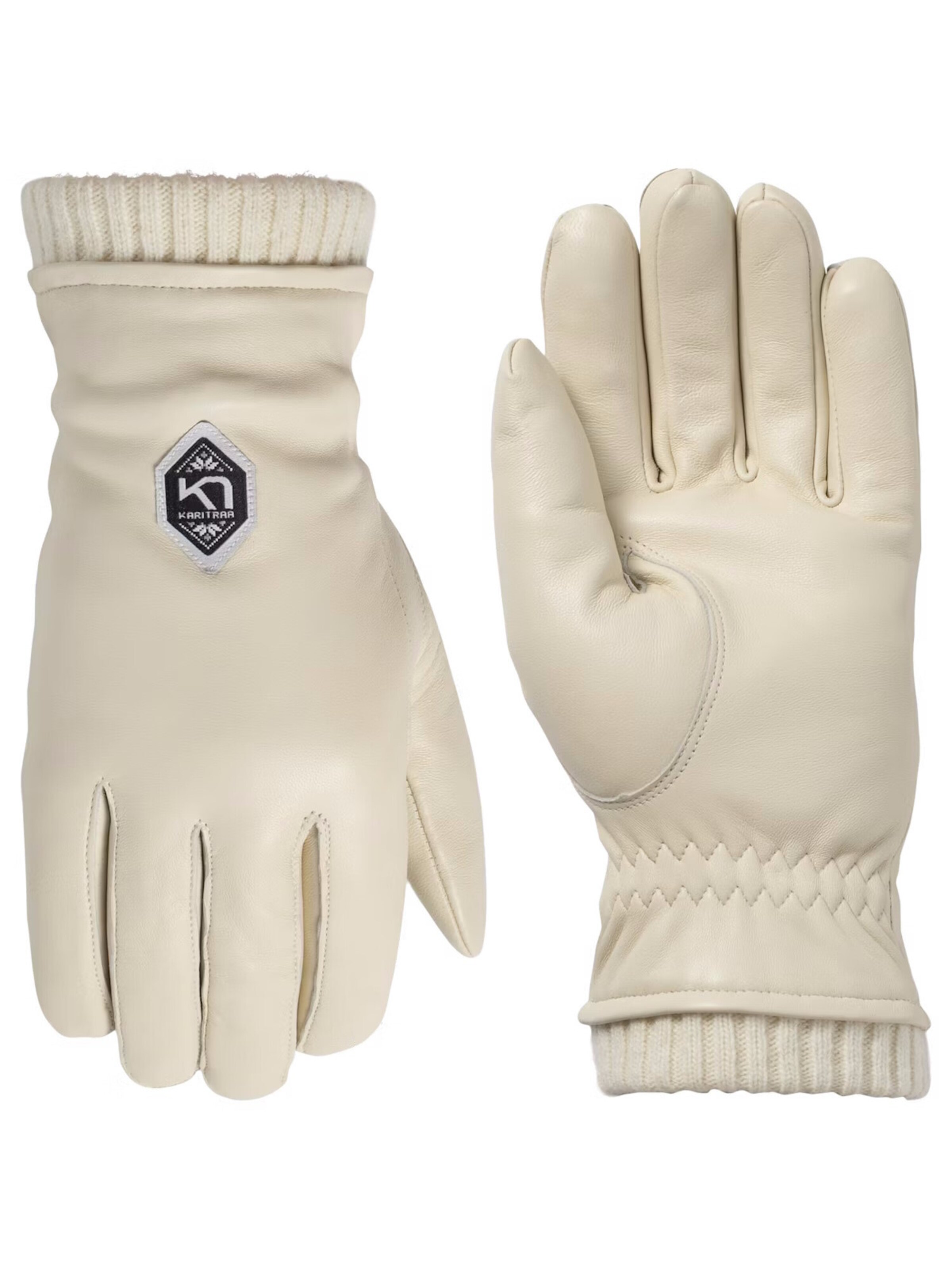 Kari Traa Full finger gloves 'HIMLE' in White: front