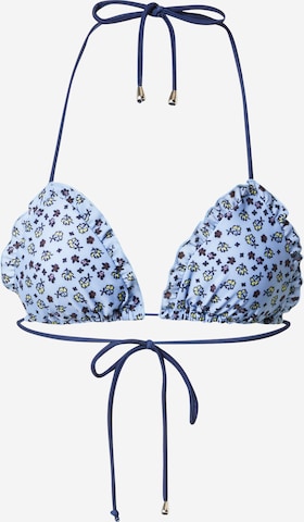 BeckSöndergaard Triangle Bikini Top 'Damita' in Blue: front