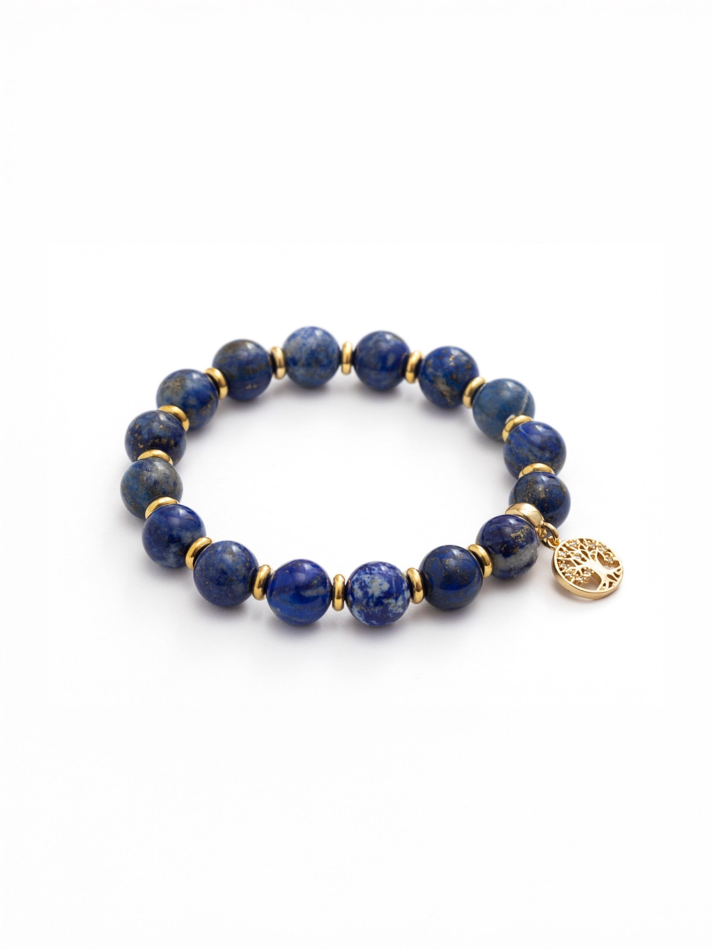 Secret Stones Armband 'Midnight Wisdom' in Blau: Vorderseite