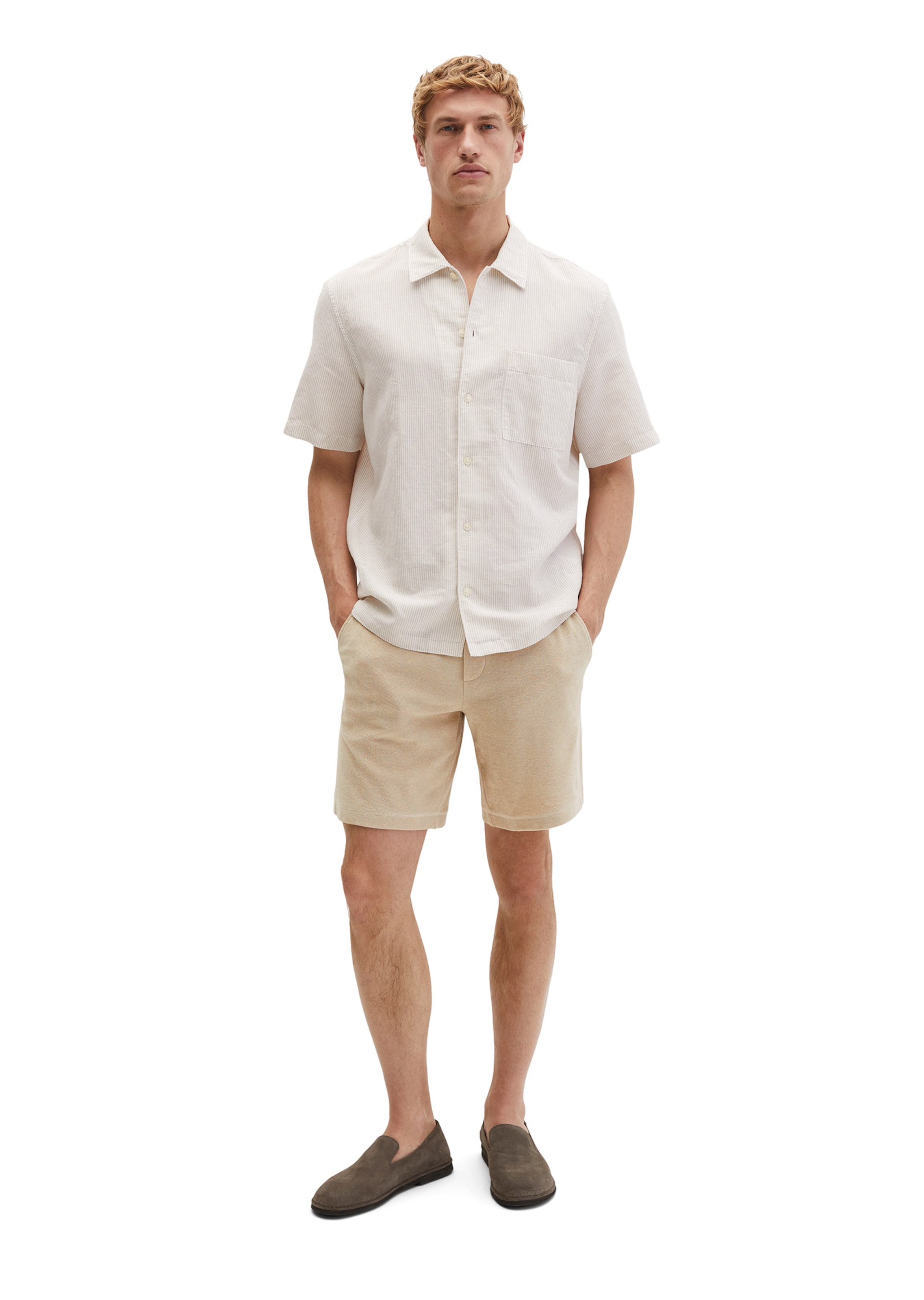 Marc O'Polo Regular Fit Hemd in Beige