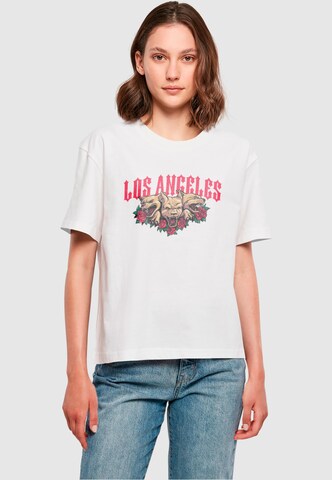 T-shirt 'LA Dogs' Mister Tee en blanc : devant
