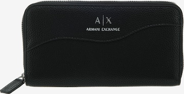 ARMANI EXCHANGE Портмоне в черно: отпред