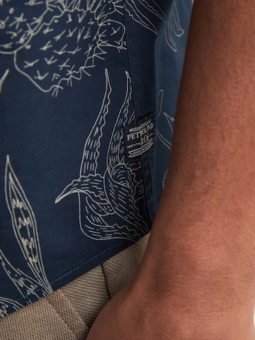 Petrol Industries Slim Fit Hemd in Blau