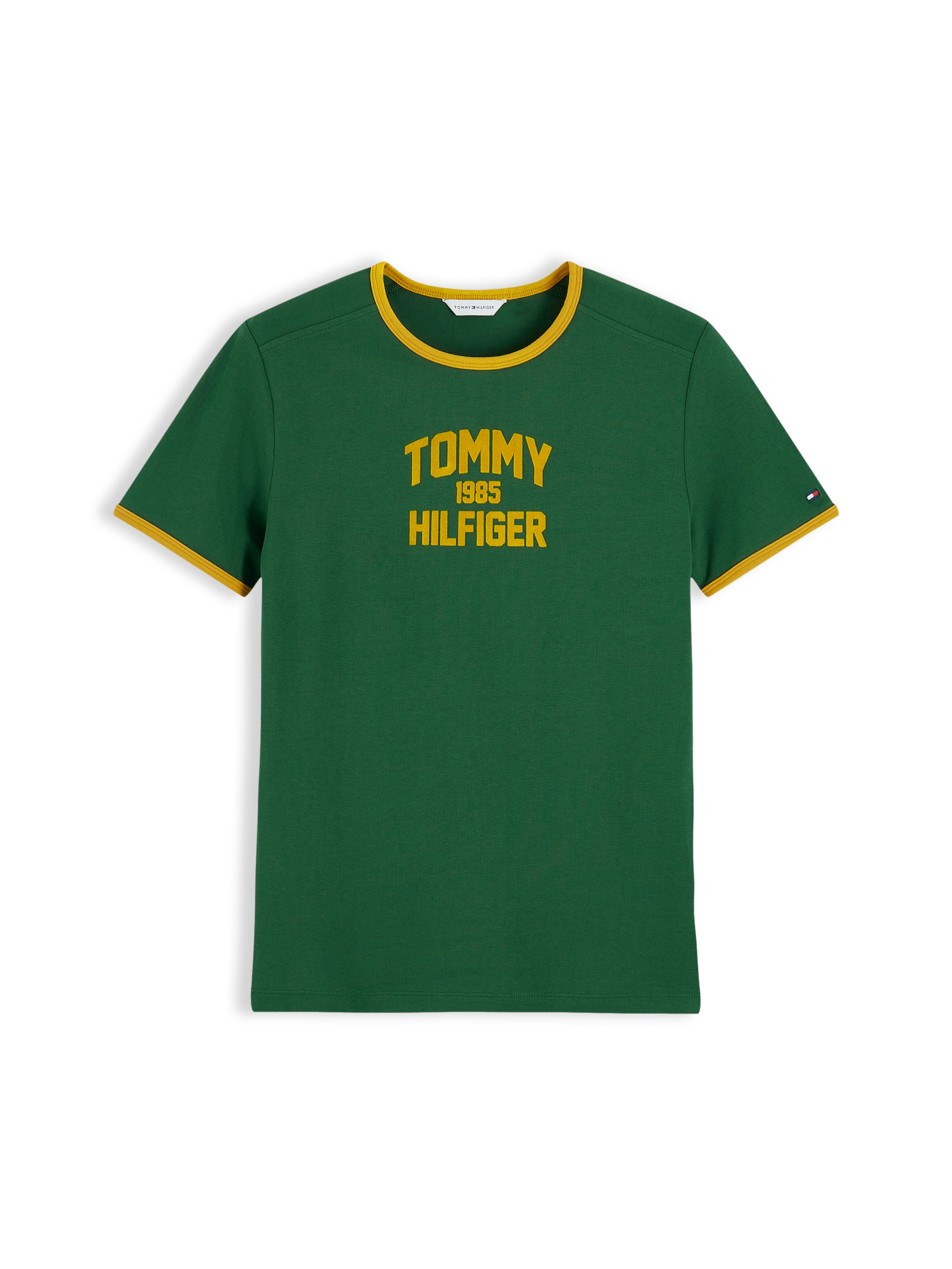 TOMMY HILFIGER T-Shirt 'Varsity' in Grün: Vorderseite