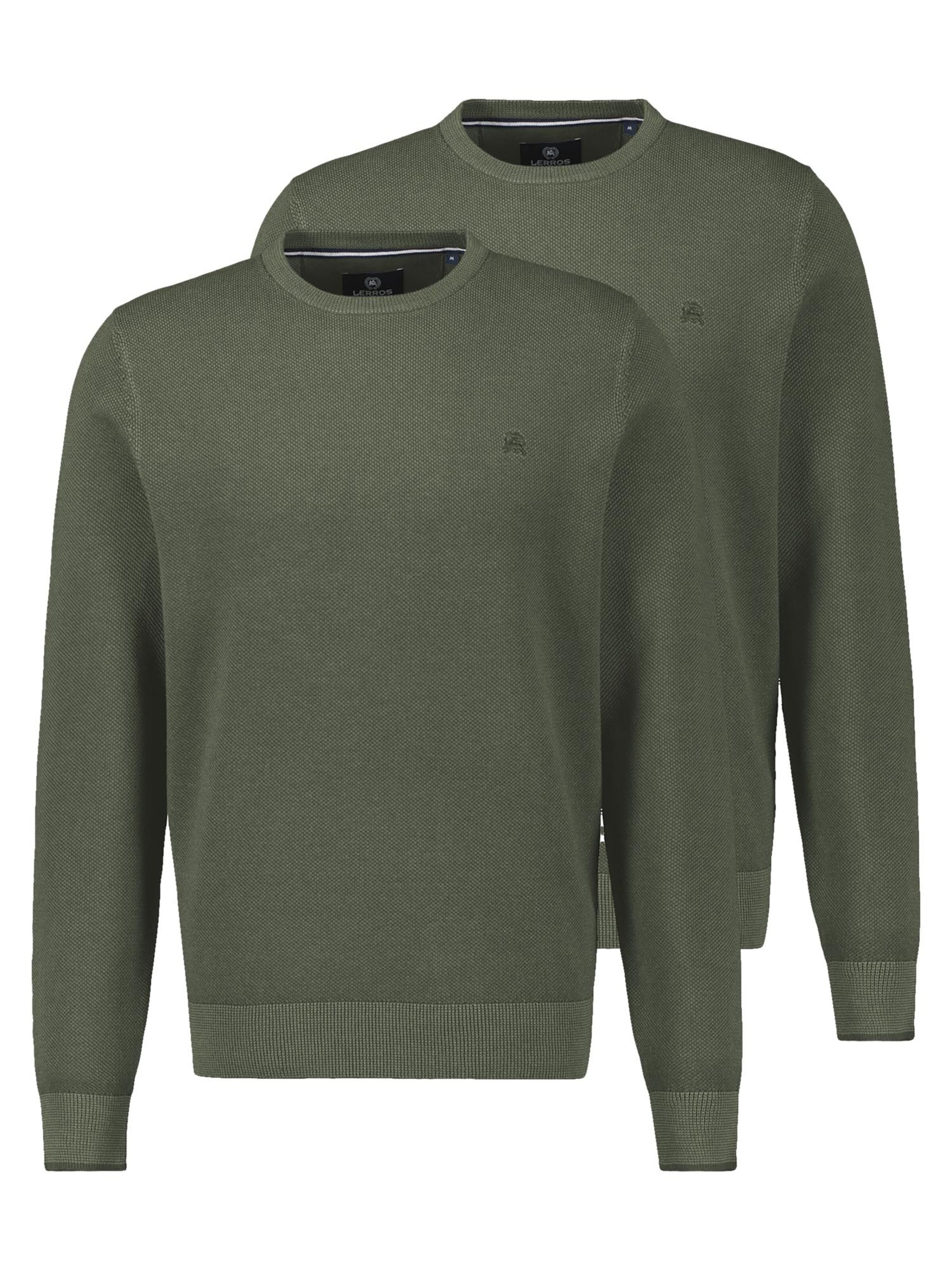 LERROS Sweater 'Basic' in Green: front