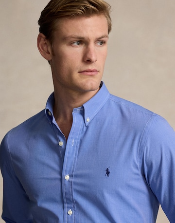 mėlyna Polo Ralph Lauren Priglundantis modelis Dalykinio stiliaus marškiniai
