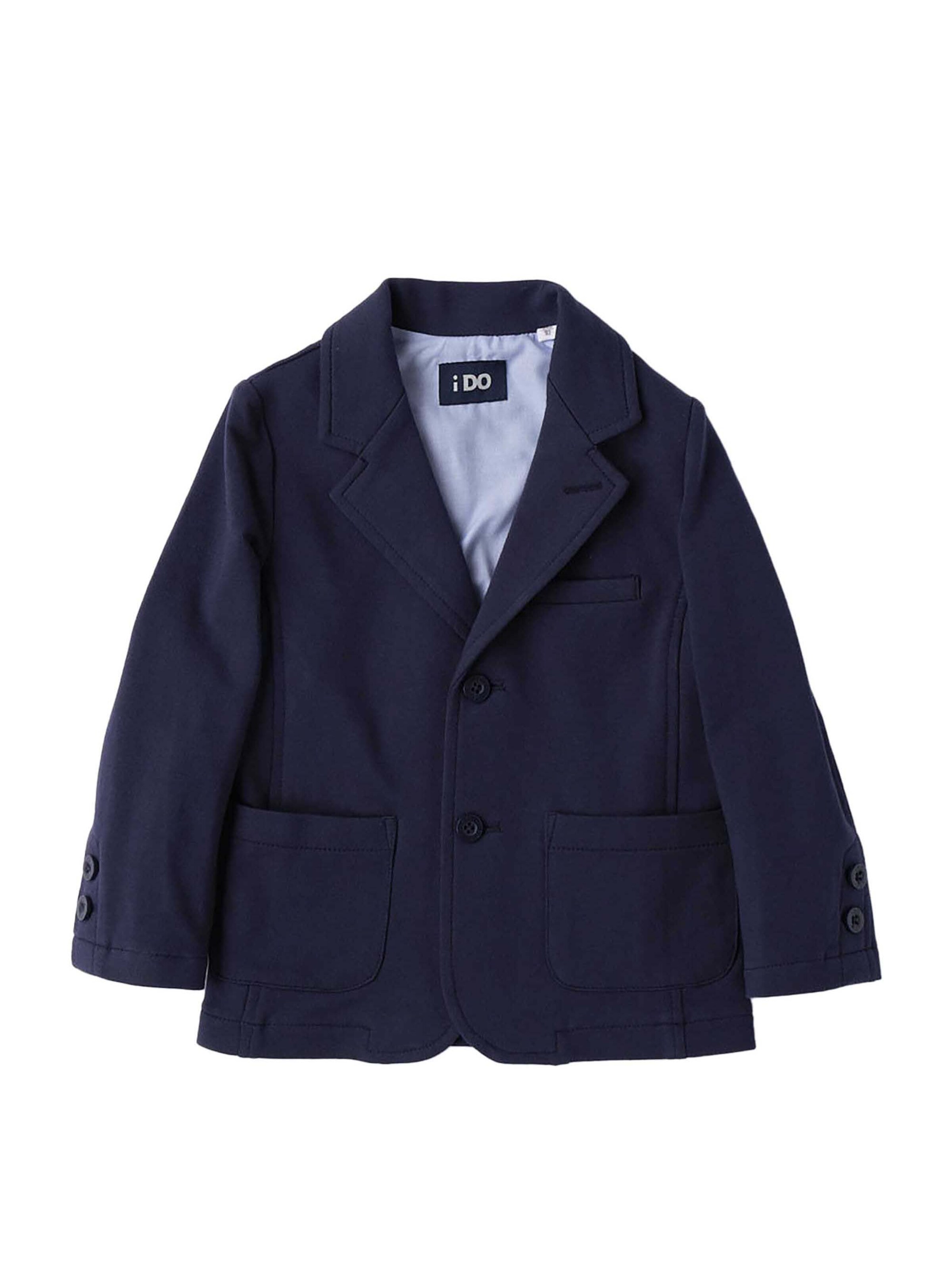 IDO COLLECTION Suit Jacket 'Giacca Maglia Tagliata' in Blue: front