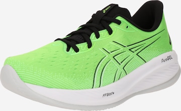 Chaussure de course 'GEL-CUMULUS 26' ASICS en vert : devant