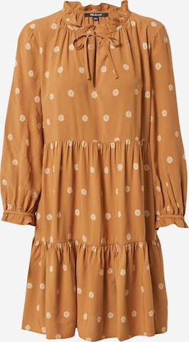 Madewell Shirt Dress in Brown: front