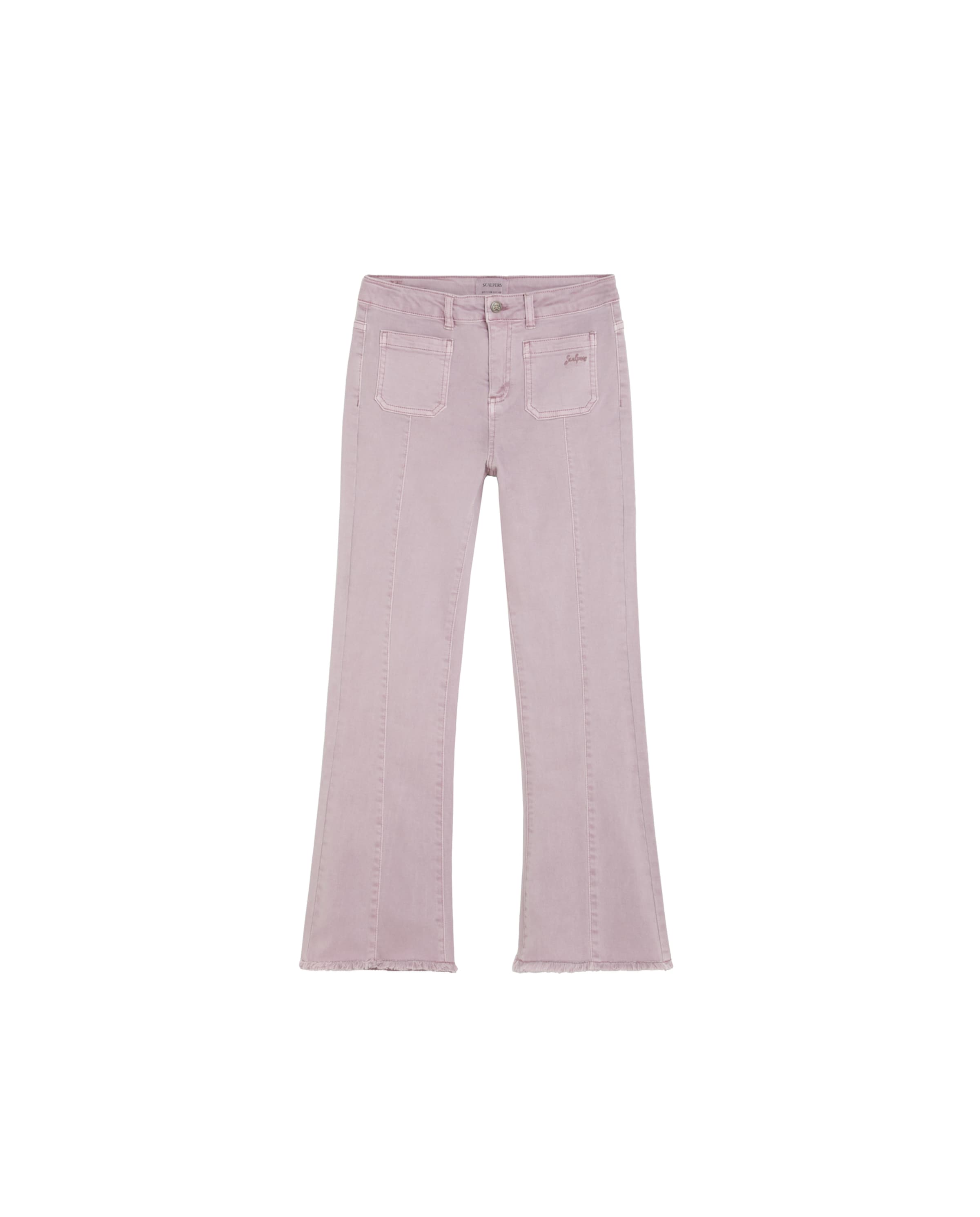 Flared Pantaloni ' ' di Scalpers in rosa: frontale