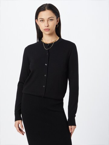 BOSS Knit cardigan 'Fadenasi' in Black: front