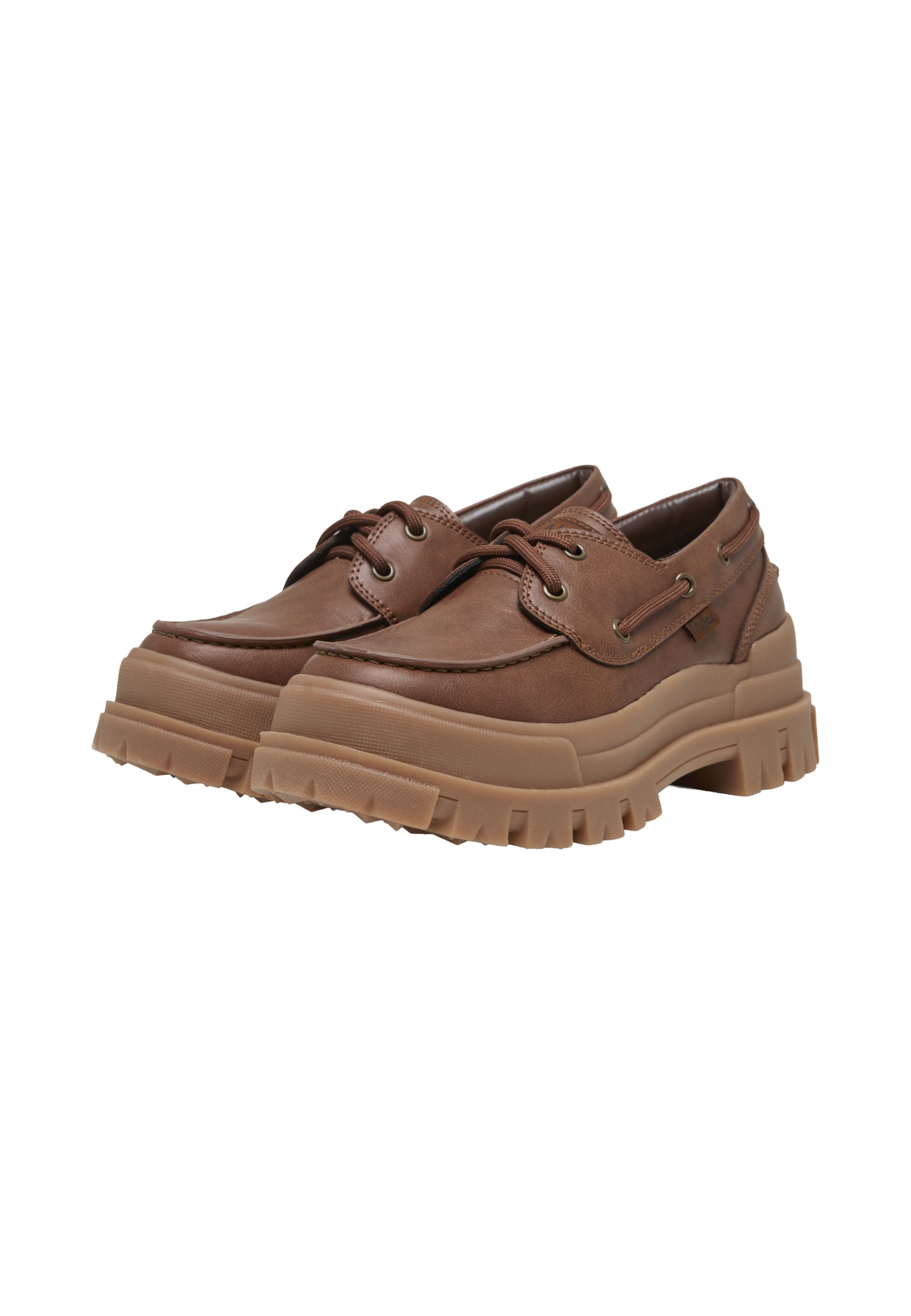 BUFFALO - Mocassins 'Aspha Boat' em castanho