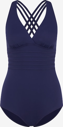 LASCANA Swimsuit in Blue: front