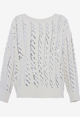 faina Sweater in White: front