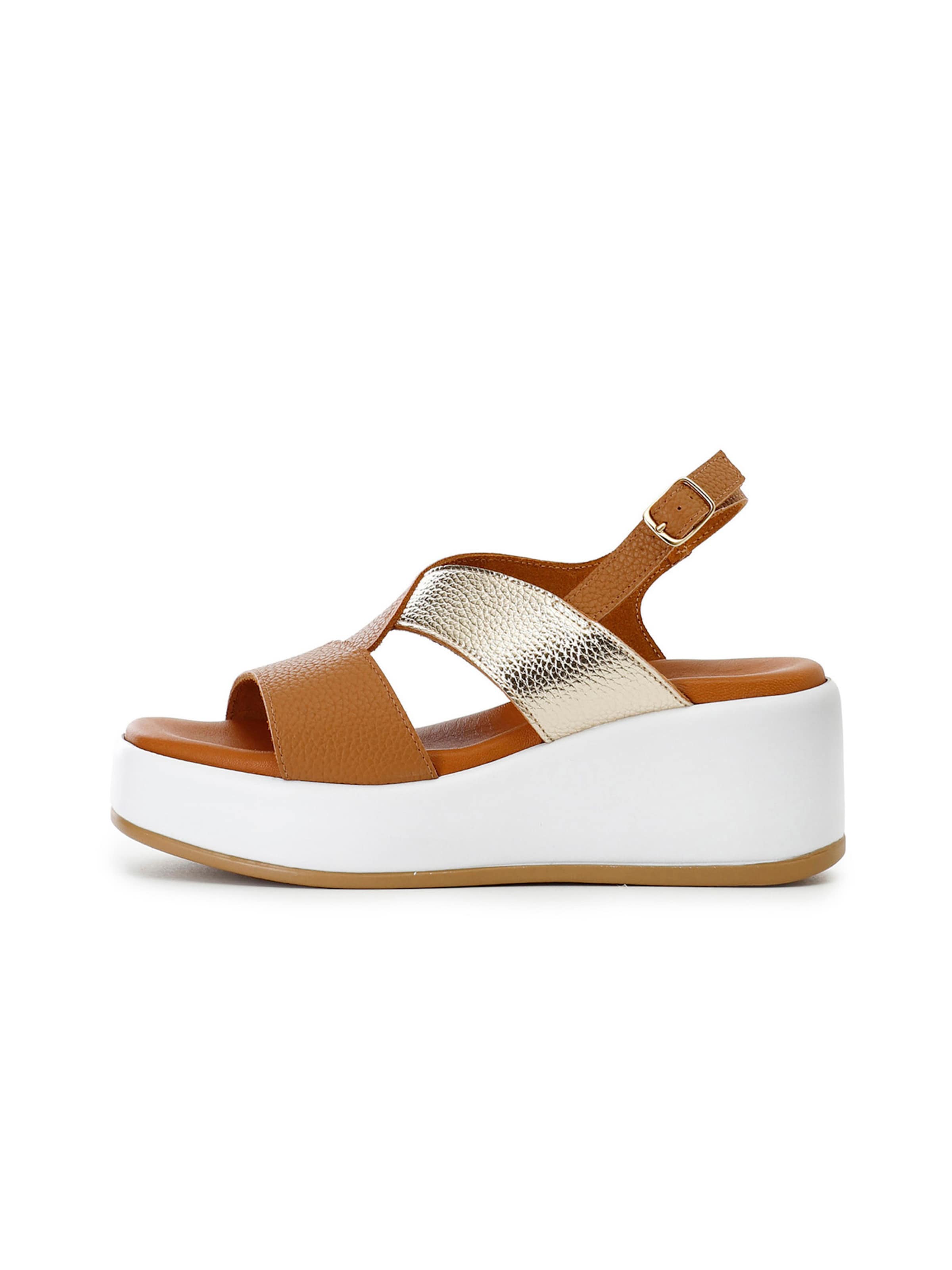 Sandalo di CAFè NOIR in marrone: frontale