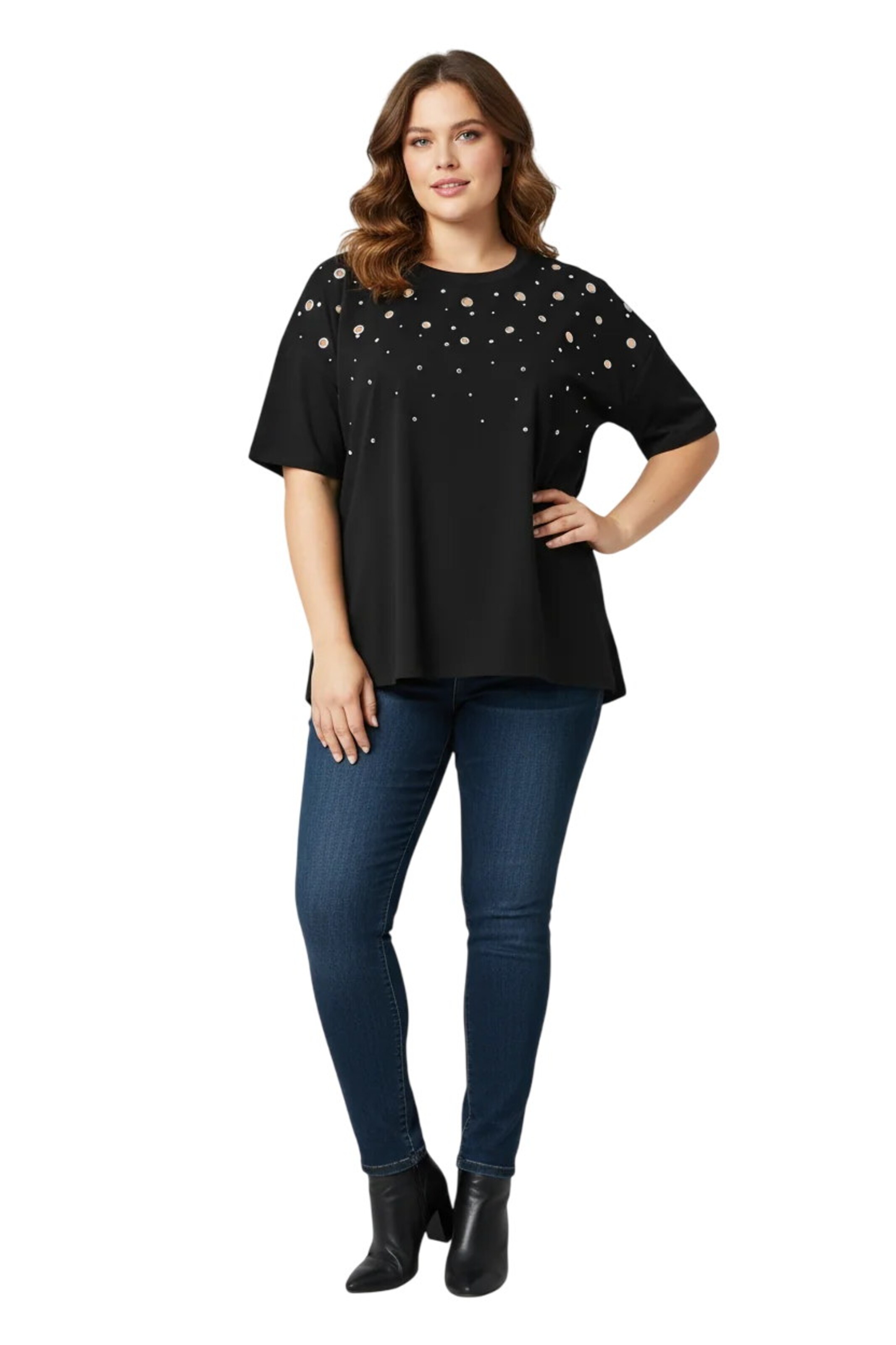 Shape Of You Shirt in Black: front