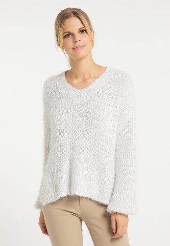 usha WHITE LABEL Pullover in Weiß: predná strana