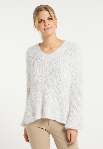 Pull-over usha WHITE LABEL en blanc : devant