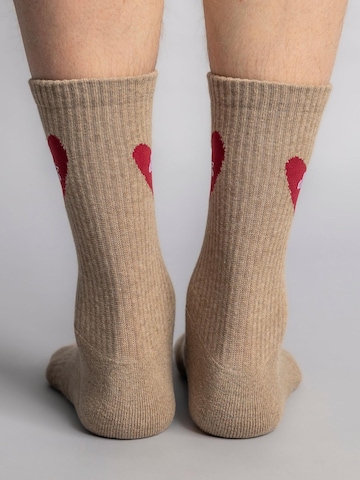 Dirts Socks 'Heart Socks 2.0' in Brown