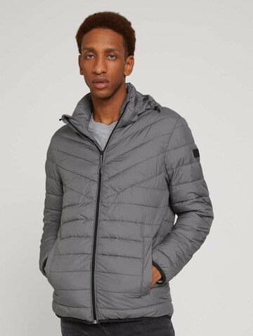 TOM TAILOR DENIM Between-Season Jacket in Grey: front