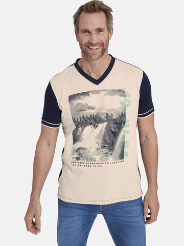 Jan Vanderstorm T-Shirt ' Kisping ' in Beige: predná strana