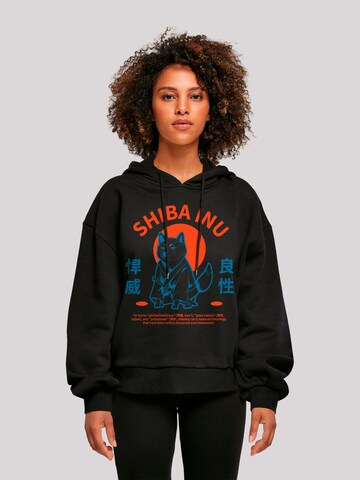 Sweat-shirt 'Japanischer Shiba Inu Hund' F4NT4STIC en noir : devant