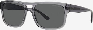 Lunettes de soleil Emporio Armani en gris : devant