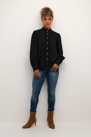 Cream Blouse 'Pia' in Black