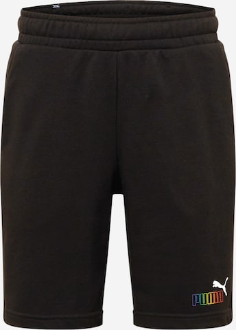 PUMA Regular Workout Pants in Black: front