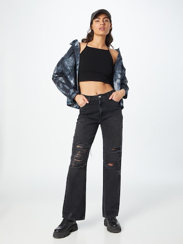 ONLY Wide leg Jeans 'Camille' in Zwart