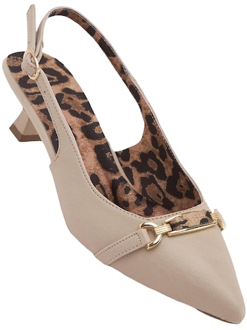 Limoya Slingback Pumps 'Damen-Absätze' in Beige: front