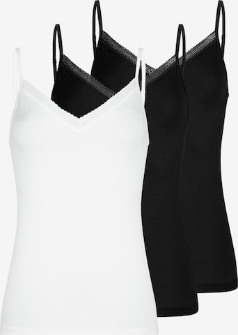 Mey Unterhemd 'Modal Lace' in Grau: Vorderseite