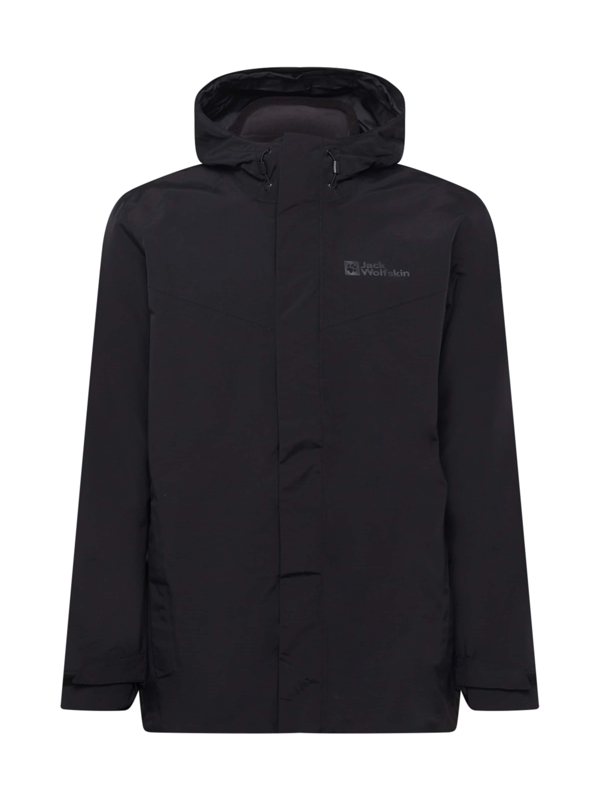 JACK WOLFSKIN Outdoorjacke in Schwarz: Vorderseite