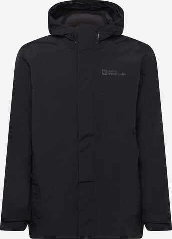 JACK WOLFSKIN Outdoor jacket in Black: front