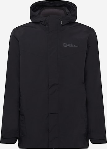 JACK WOLFSKIN Outdoor jacket in Black: front